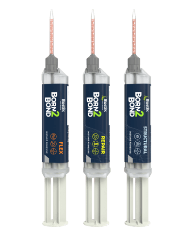  Bostik Born2Bond Structural Repair Flex 2k Instant adhesives cyanoacrylates 10g manual syringes